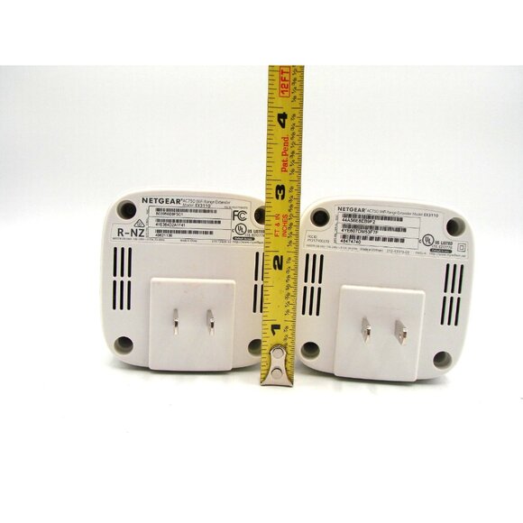 Lot of 2 Netgear AC750 Wifi Range Extender Model EX3110 White Wireless Range Ext - Picture 6 of 7